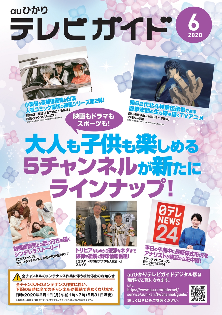 Auひかり テレビガイド年6月号